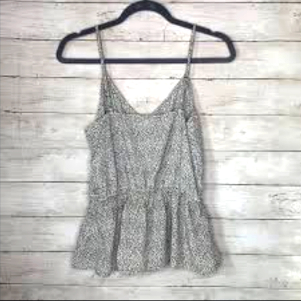 Size small sienna sky black and white print tank top